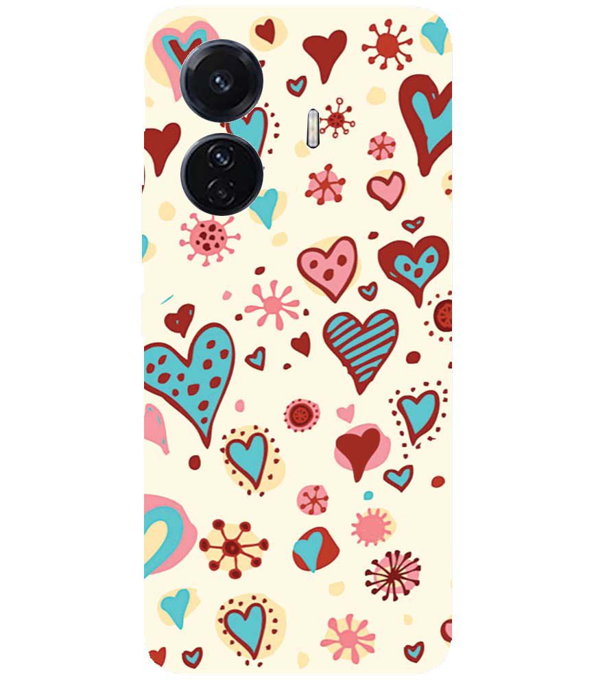 PS1332-Hearts All Around Back Cover for vivo T1 Pro