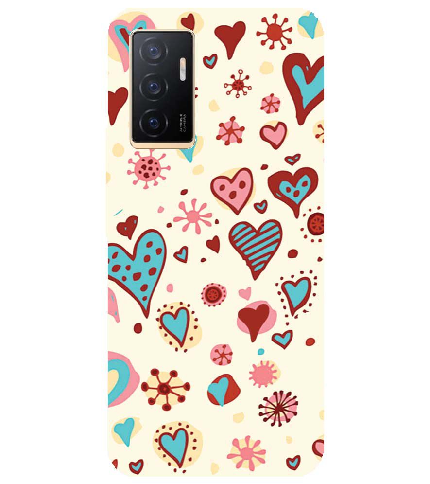 PS1332-Hearts All Around Back Cover for vivo V23e 5G