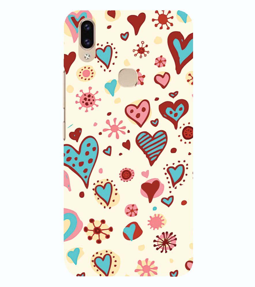 PS1332-Hearts All Around Back Cover for Vivo V9