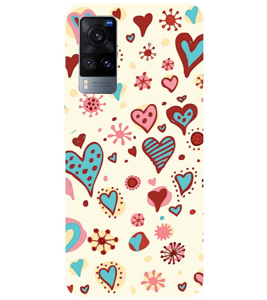 PS1332-Hearts All Around Back Cover for vivo X60