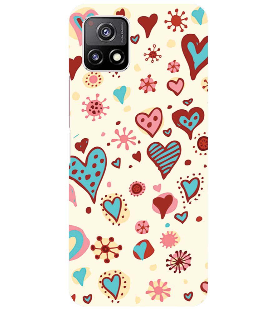 PS1332-Hearts All Around Back Cover for vivo Y52s