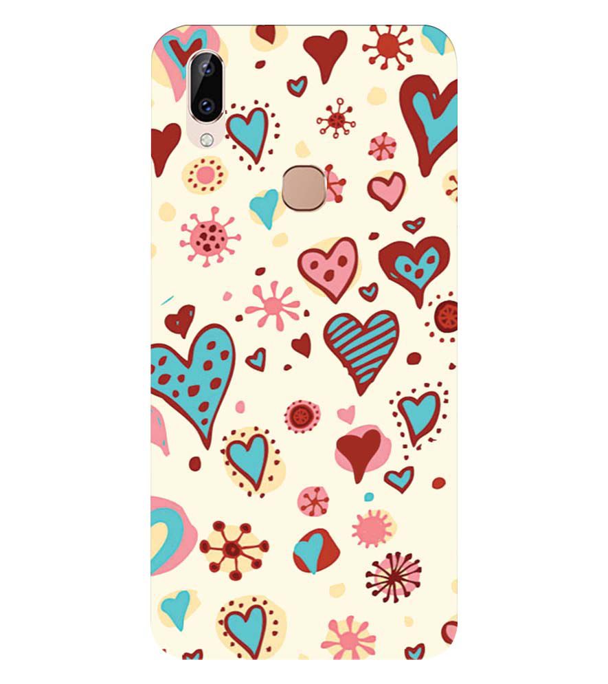 PS1332-Hearts All Around Back Cover for Vivo Y83 Pro