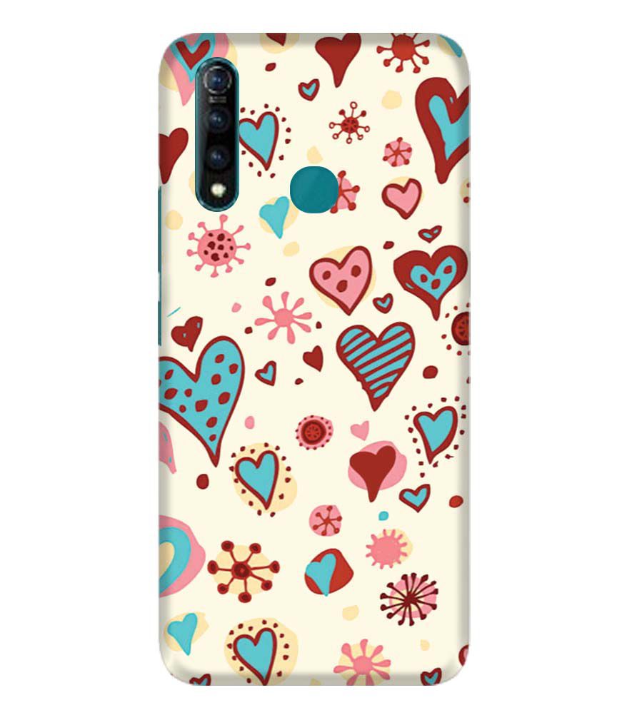 PS1332-Hearts All Around Back Cover for Vivo Z1 Pro