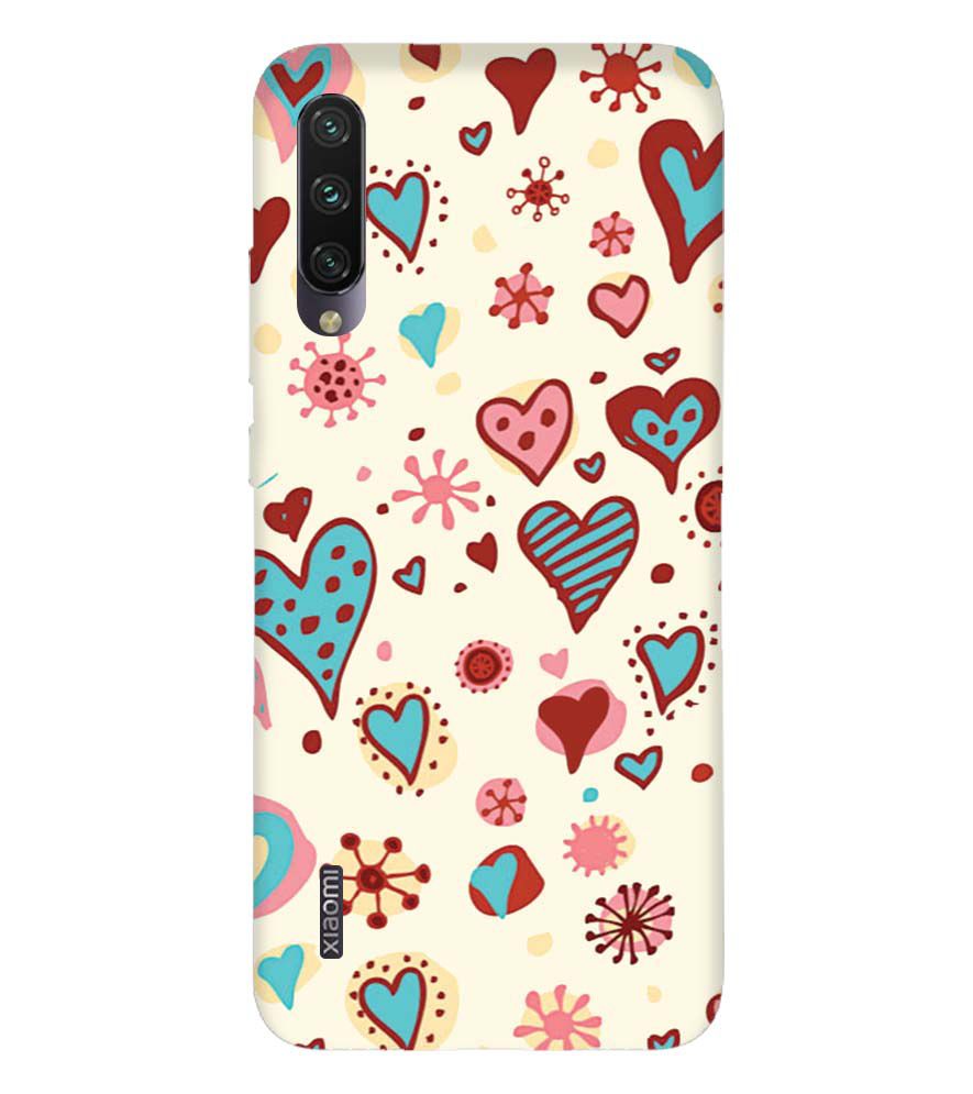 PS1332-Hearts All Around Back Cover for Xiaomi Mi A3