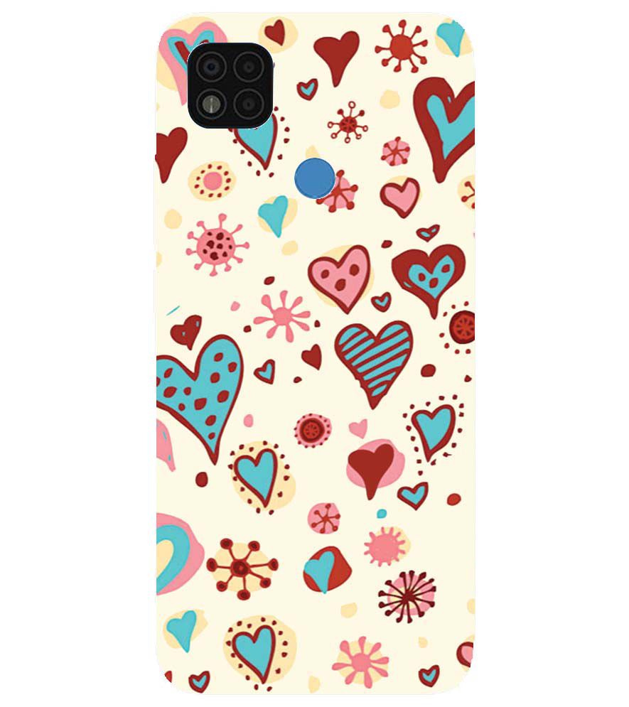 PS1332-Hearts All Around Back Cover for Xiaomi Poco C31