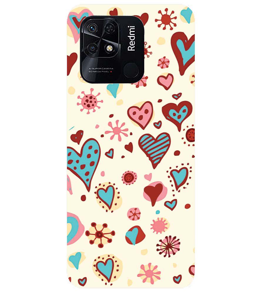 PS1332-Hearts All Around Back Cover for Xiaomi Redmi 10 Power