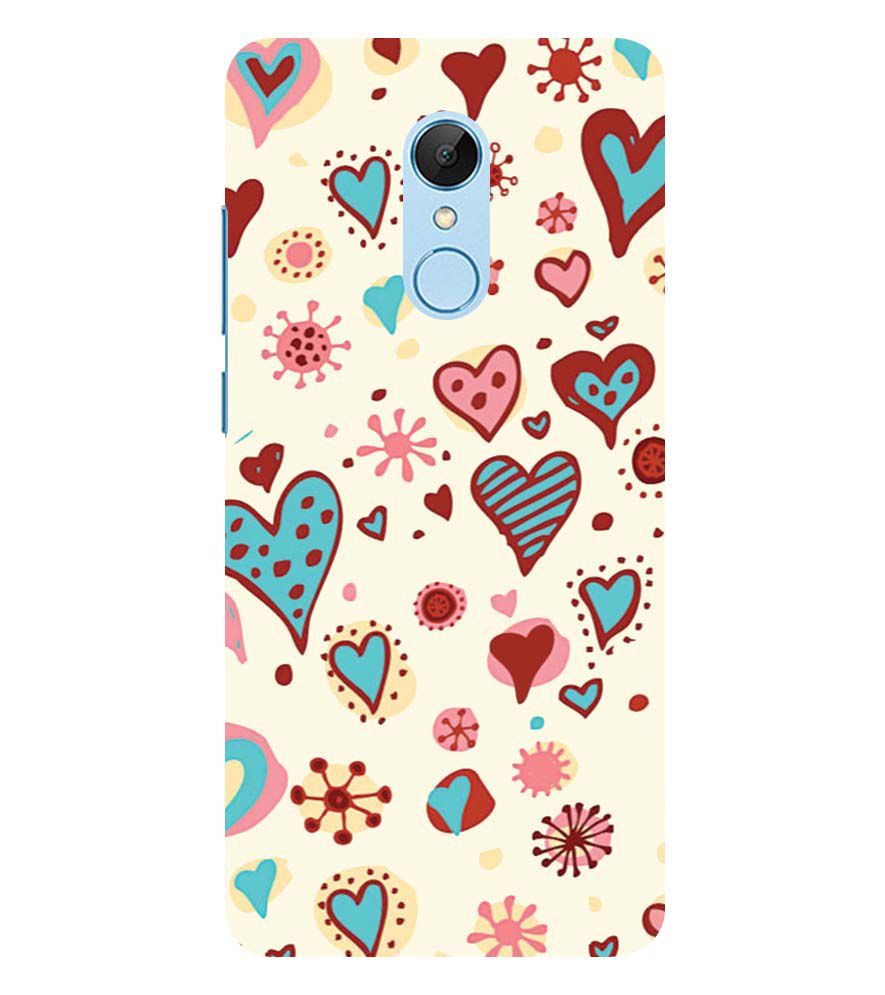 PS1332-Hearts All Around Back Cover for Xiaomi Redmi 5