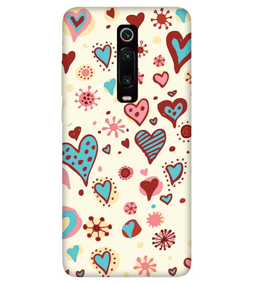 PS1332-Hearts All Around Back Cover for Xiaomi Redmi K20 and K20 Pro