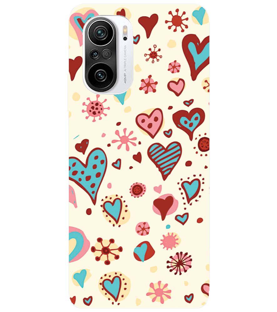 PS1332-Hearts All Around Back Cover for Xiaomi Redmi K40