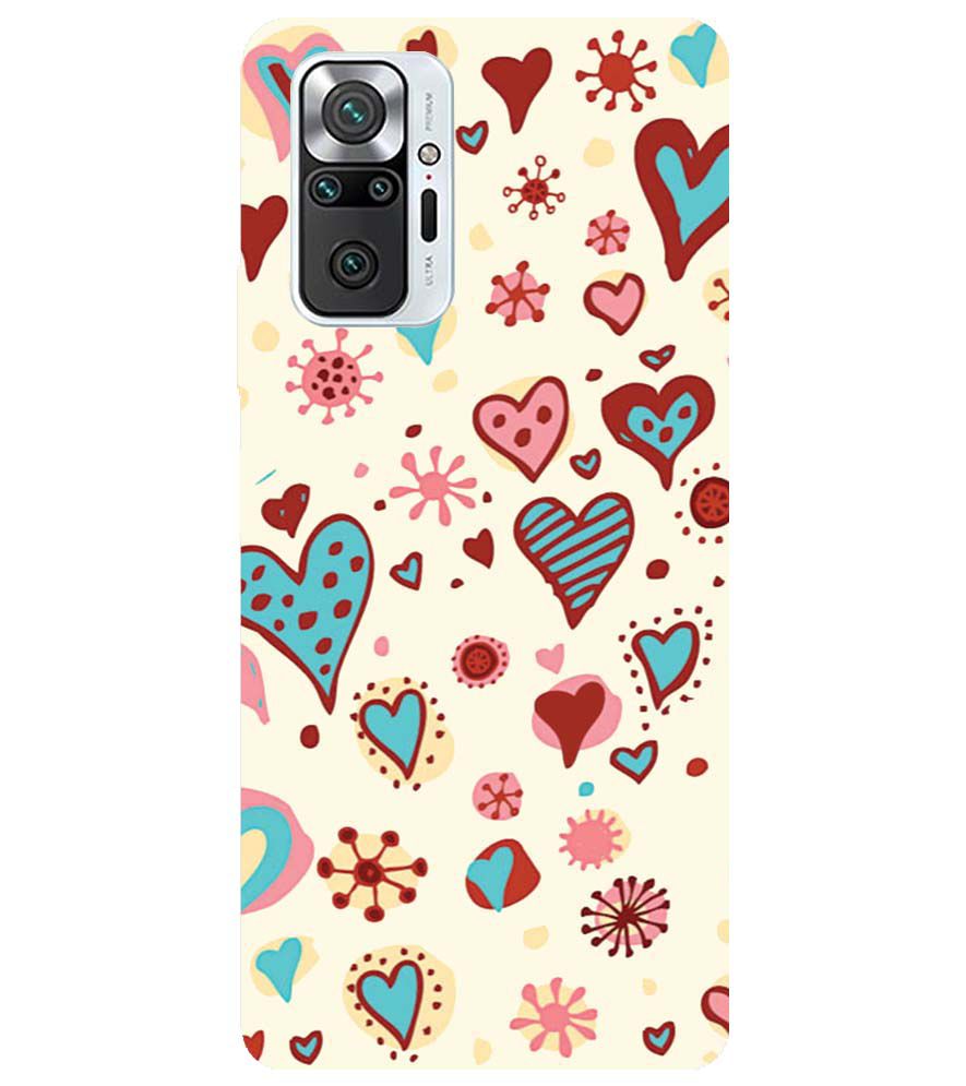 PS1332-Hearts All Around Back Cover for Xiaomi Redmi Note 10 Pro