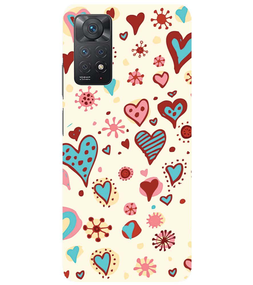 PS1332-Hearts All Around Back Cover for Xiaomi Redmi Note 11 Pro