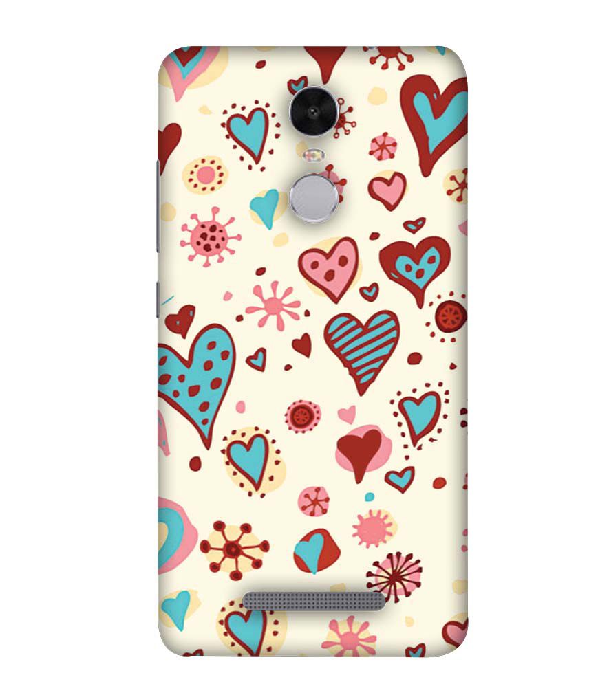 PS1332-Hearts All Around Back Cover for Xiaomi Redmi Note 4