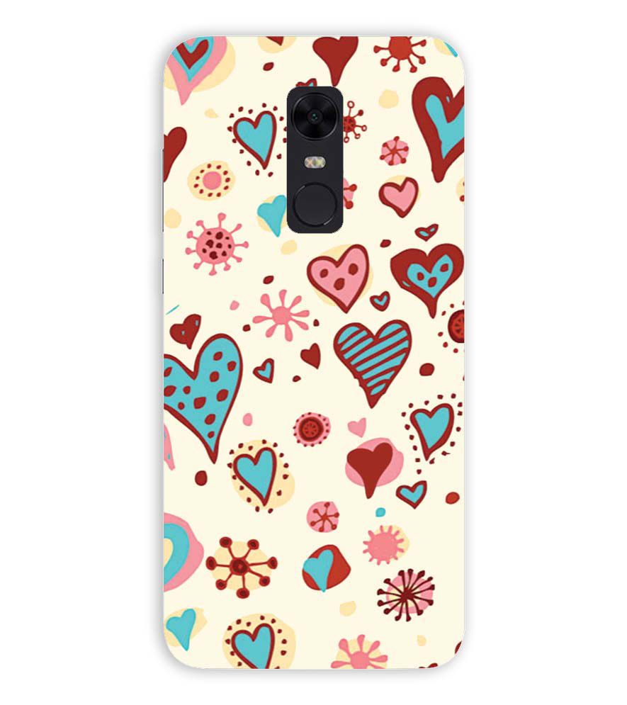 PS1332-Hearts All Around Back Cover for Xiaomi Redmi Note 5