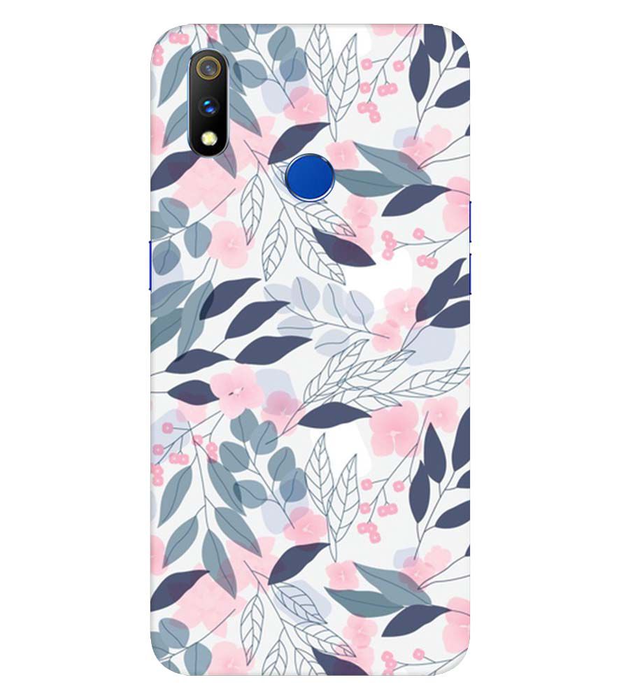 PS1333-Flowery Patterns Back Cover for  Realme X Lite