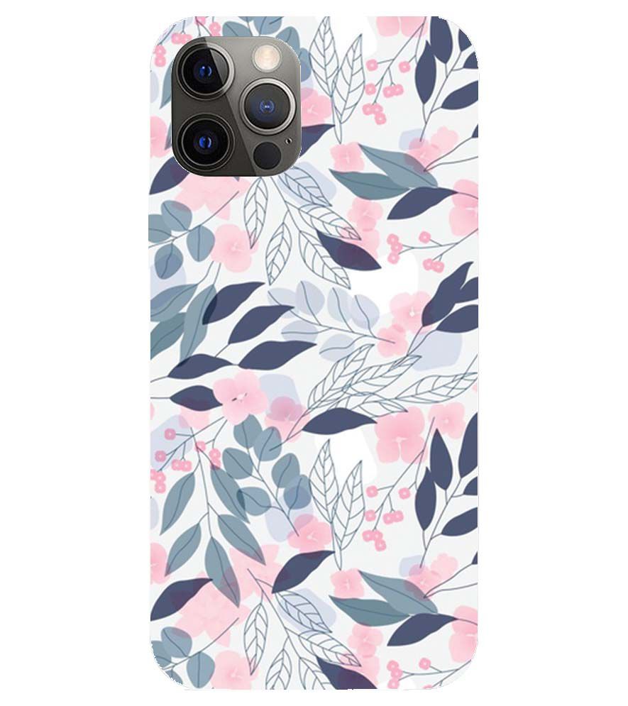 PS1333-Flowery Patterns Back Cover for Apple iPhone 12 Pro