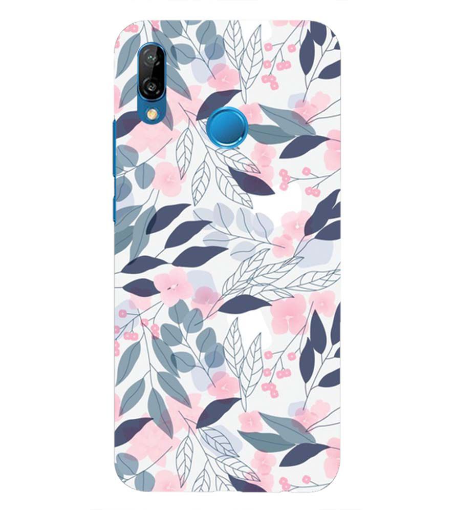 PS1333-Flowery Patterns Back Cover for Huawei Nova 3e