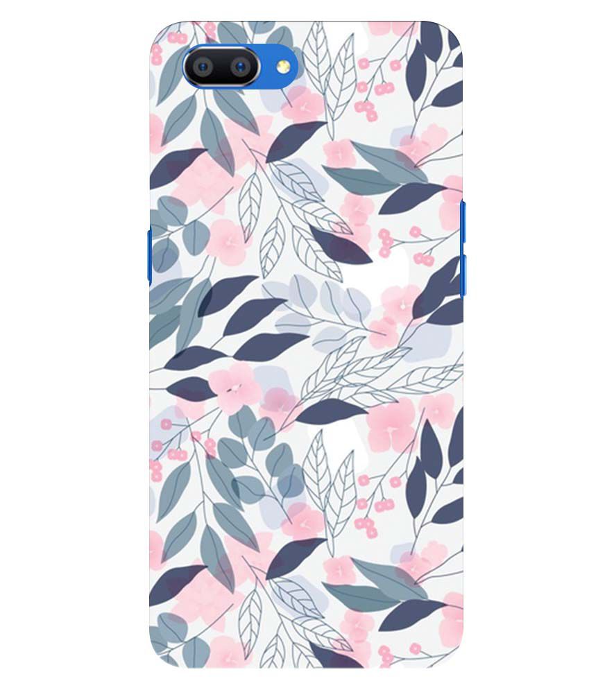 PS1333-Flowery Patterns Back Cover for Oppo A3s