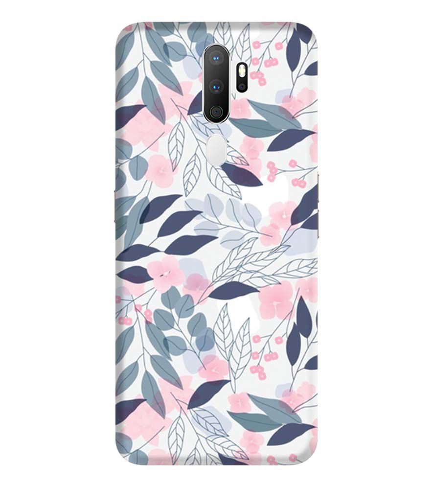 PS1333-Flowery Patterns Back Cover for Oppo A9 (2020)