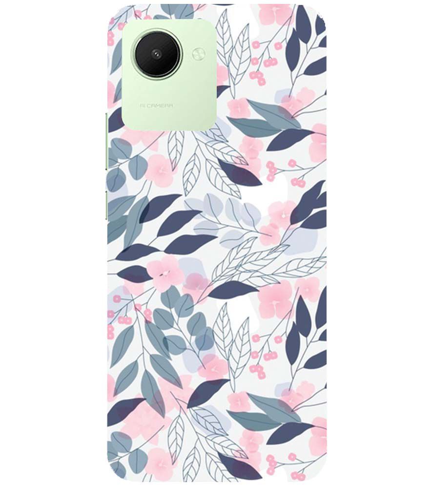 PS1333-Flowery Patterns Back Cover for Realme C30