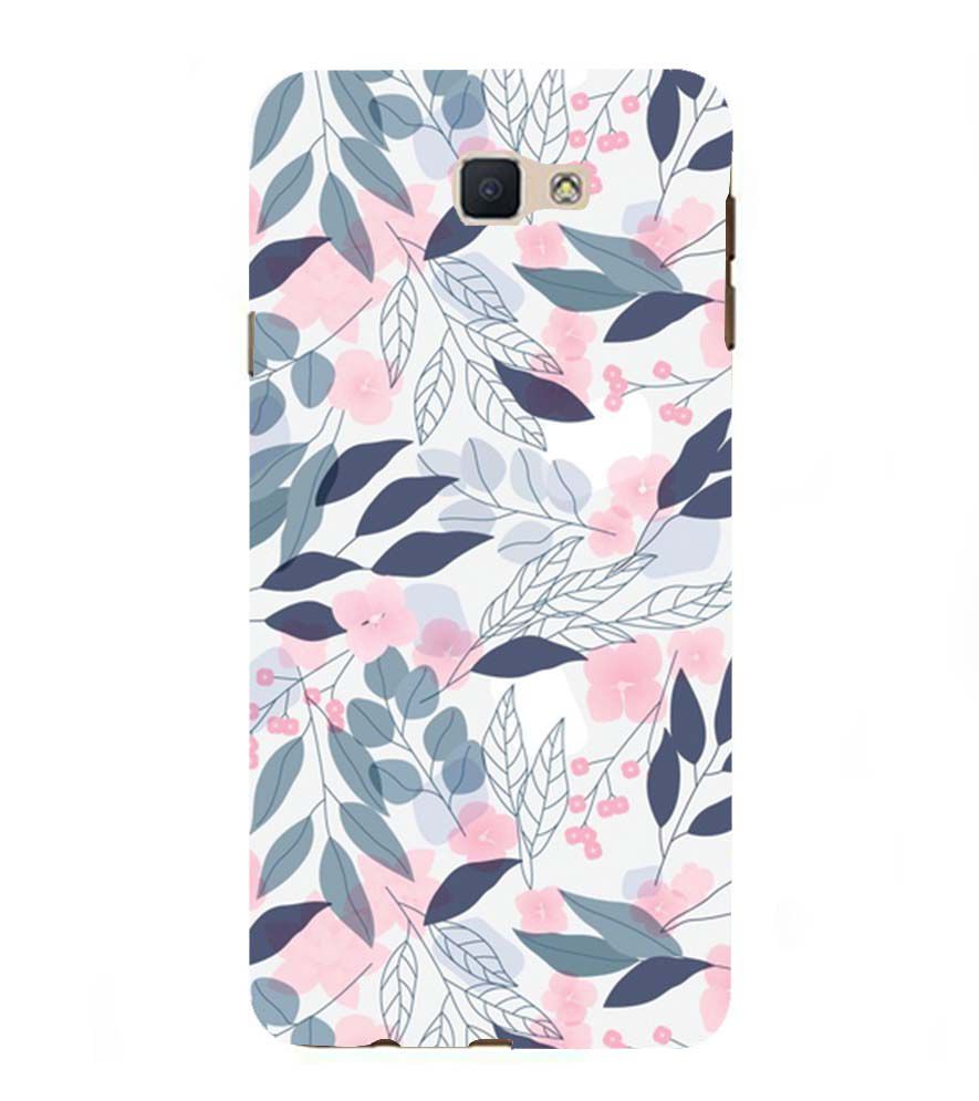 PS1333-Flowery Patterns Back Cover for Samsung Galaxy J7 Prime (2016)