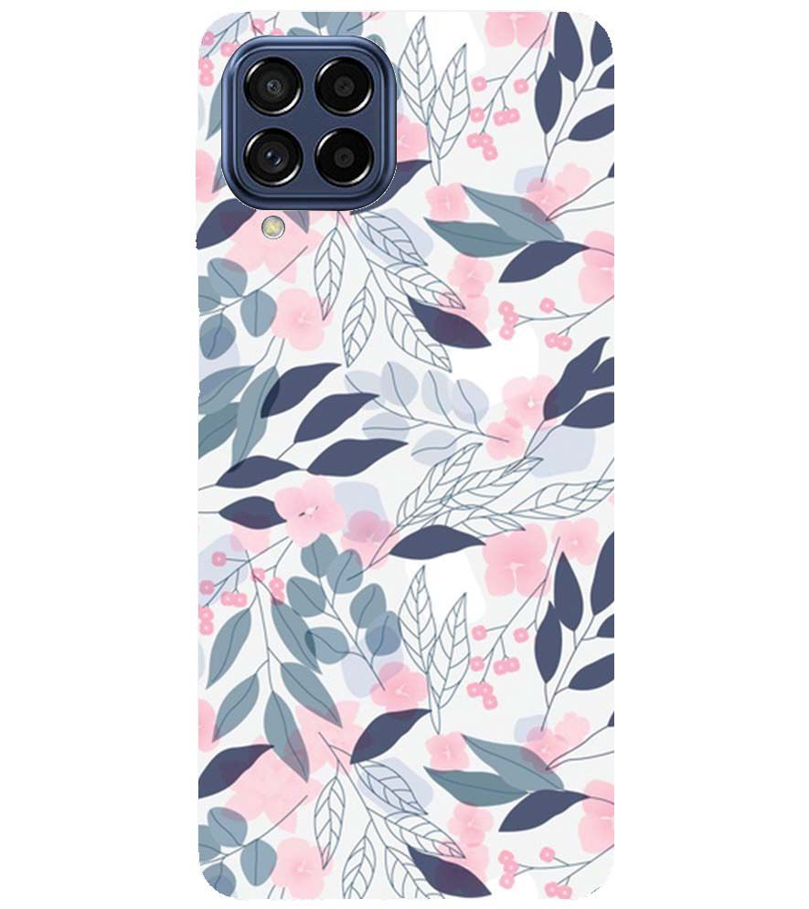 PS1333-Flowery Patterns Back Cover for Samsung Galaxy M53