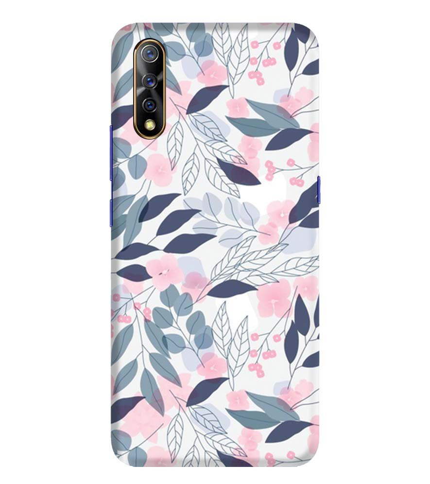 PS1333-Flowery Patterns Back Cover for Vivo S1