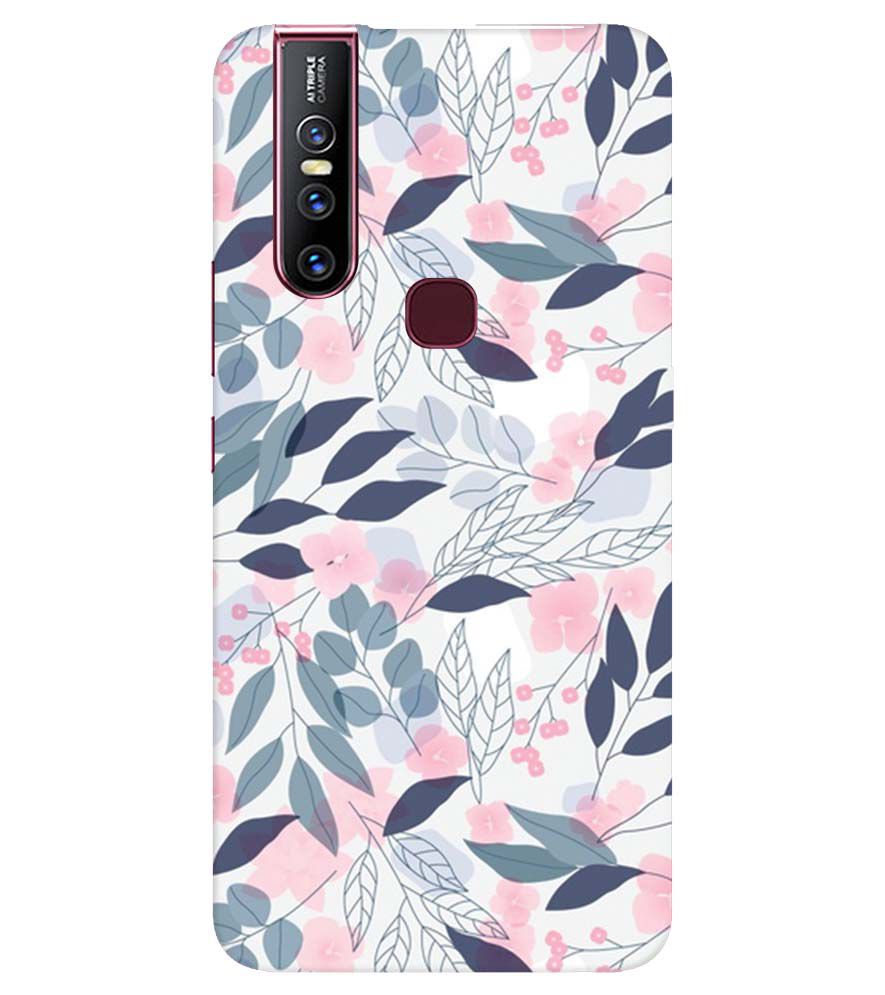 PS1333-Flowery Patterns Back Cover for Vivo V15