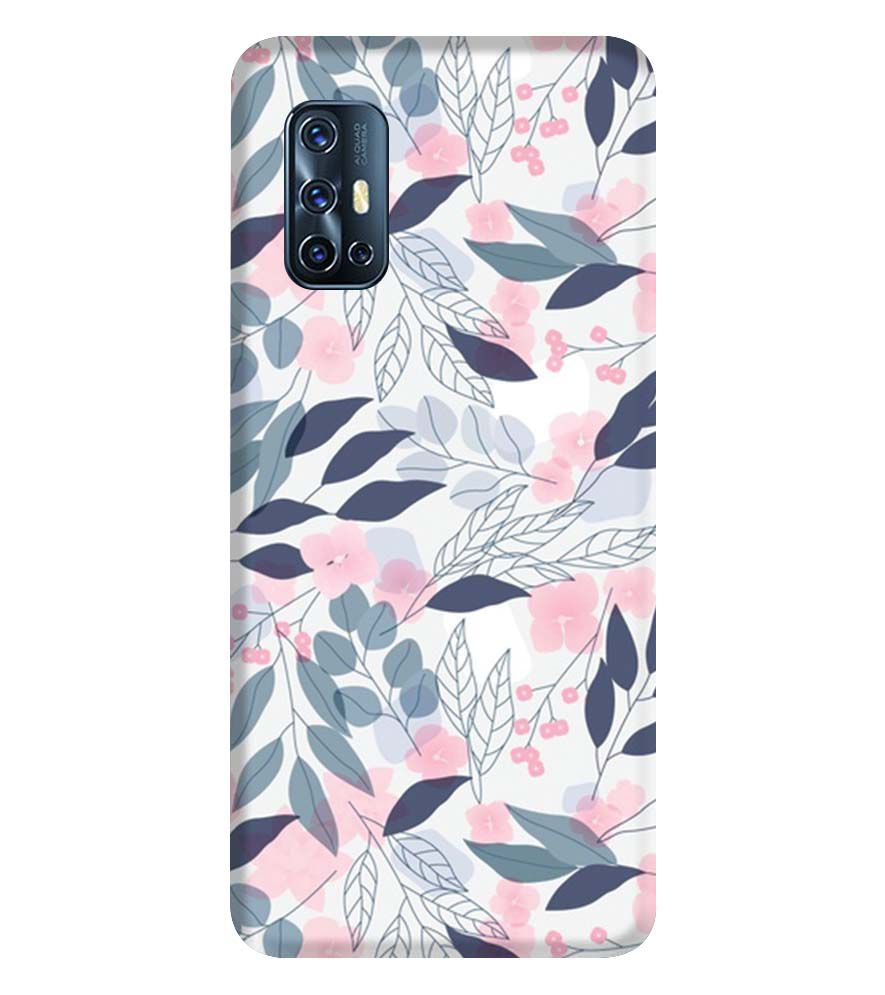 PS1333-Flowery Patterns Back Cover for Vivo V17