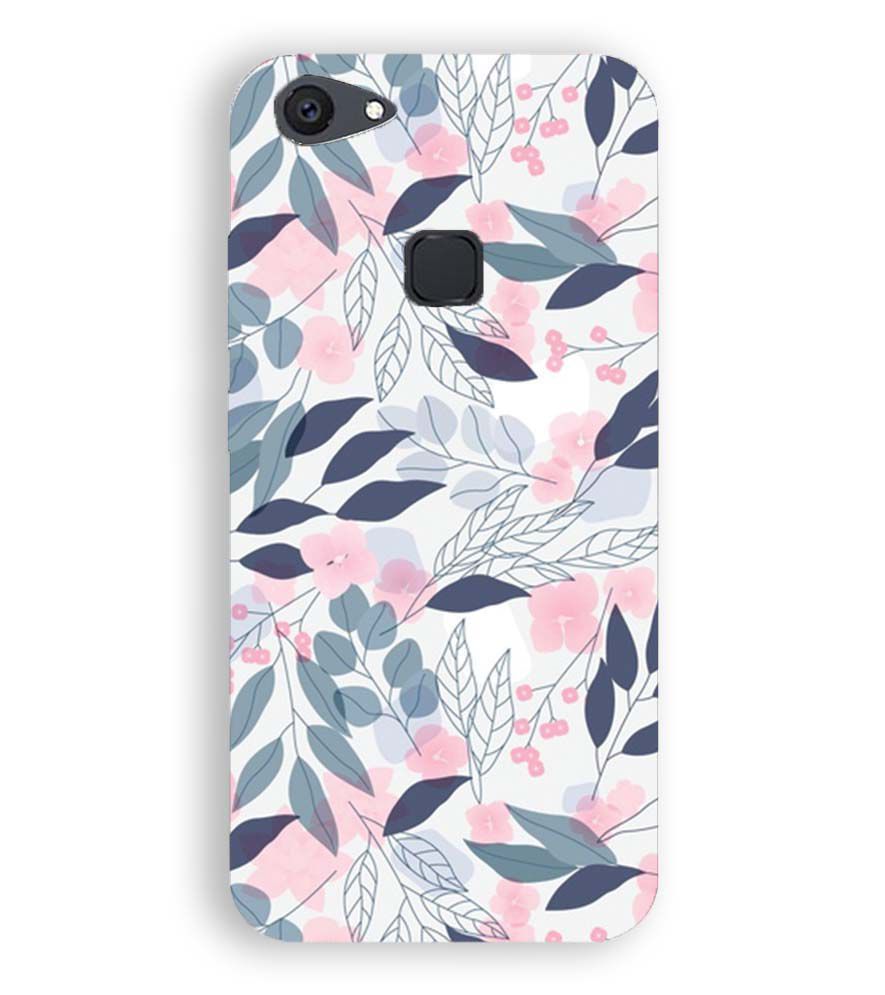 PS1333-Flowery Patterns Back Cover for Vivo V7 Plus