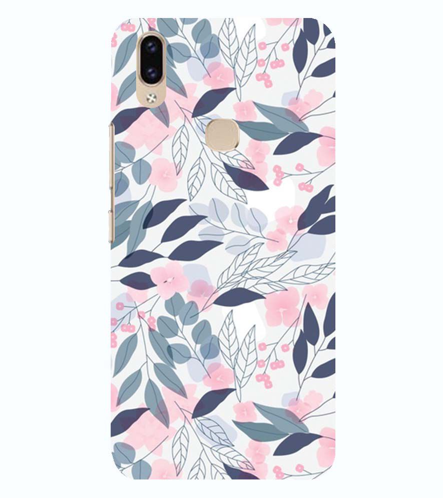 PS1333-Flowery Patterns Back Cover for Vivo V9