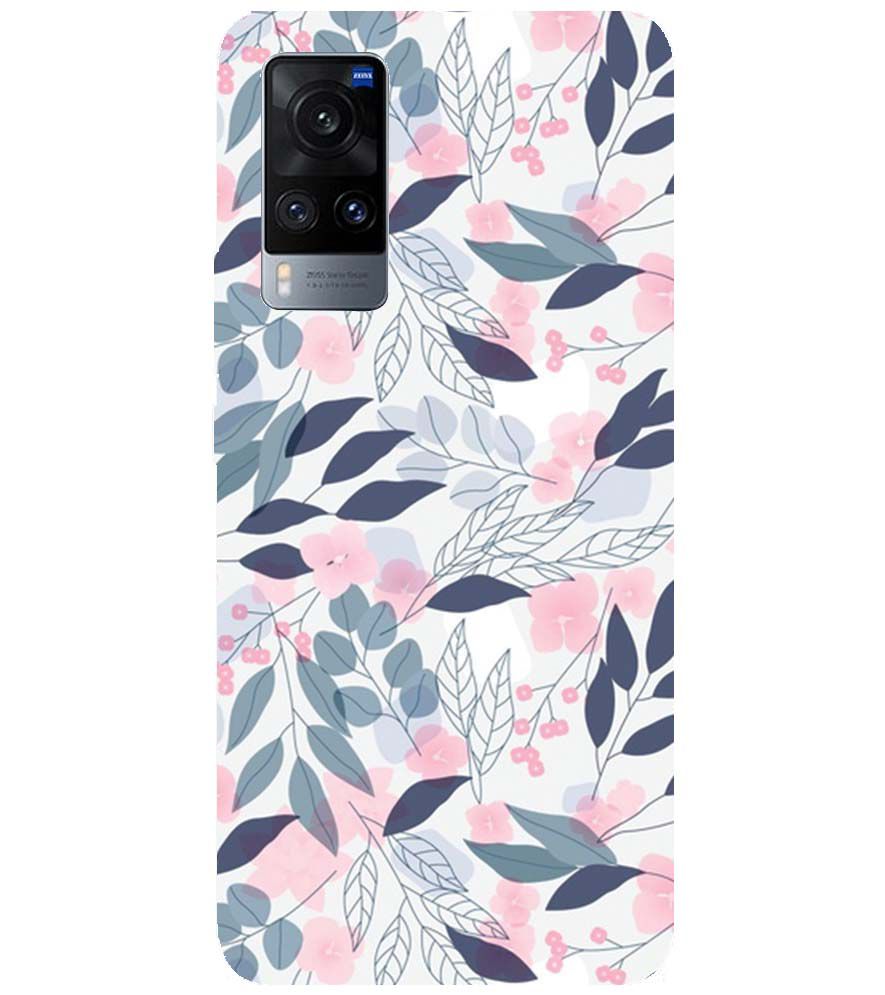 PS1333-Flowery Patterns Back Cover for vivo X60