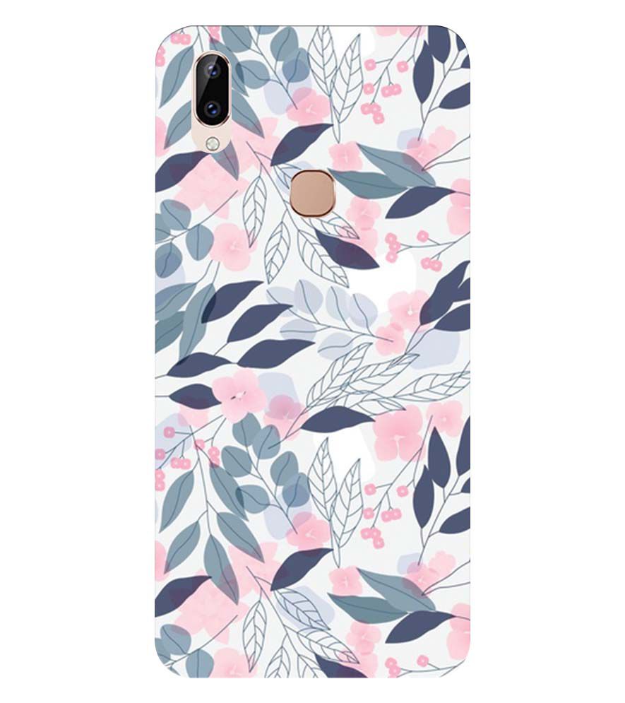 PS1333-Flowery Patterns Back Cover for Vivo Y83 Pro