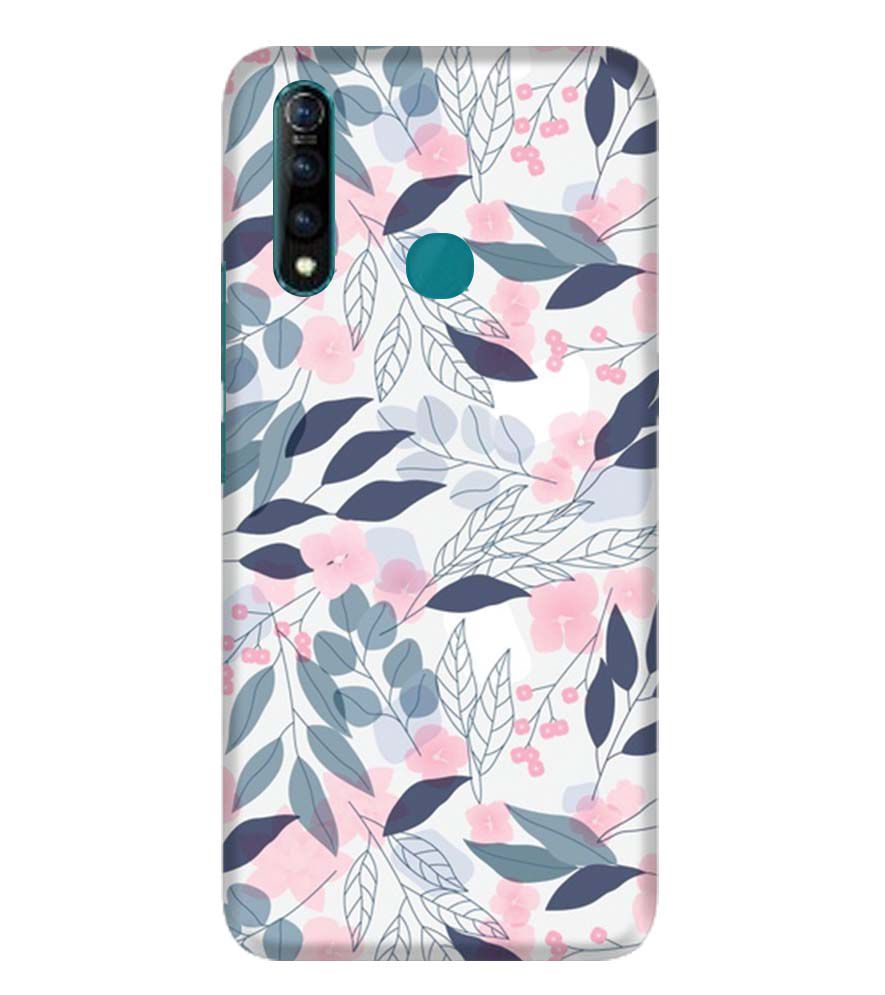 PS1333-Flowery Patterns Back Cover for Vivo Z1 Pro