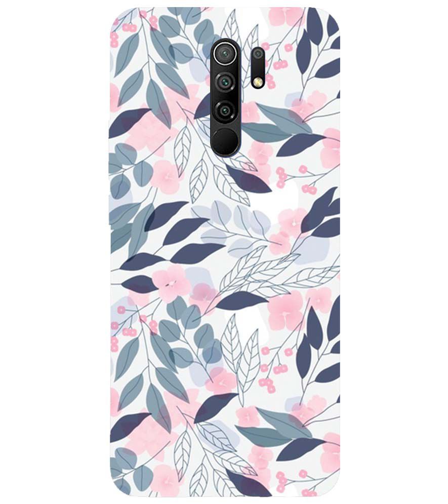 PS1333-Flowery Patterns Back Cover for Xiaomi Poco M2