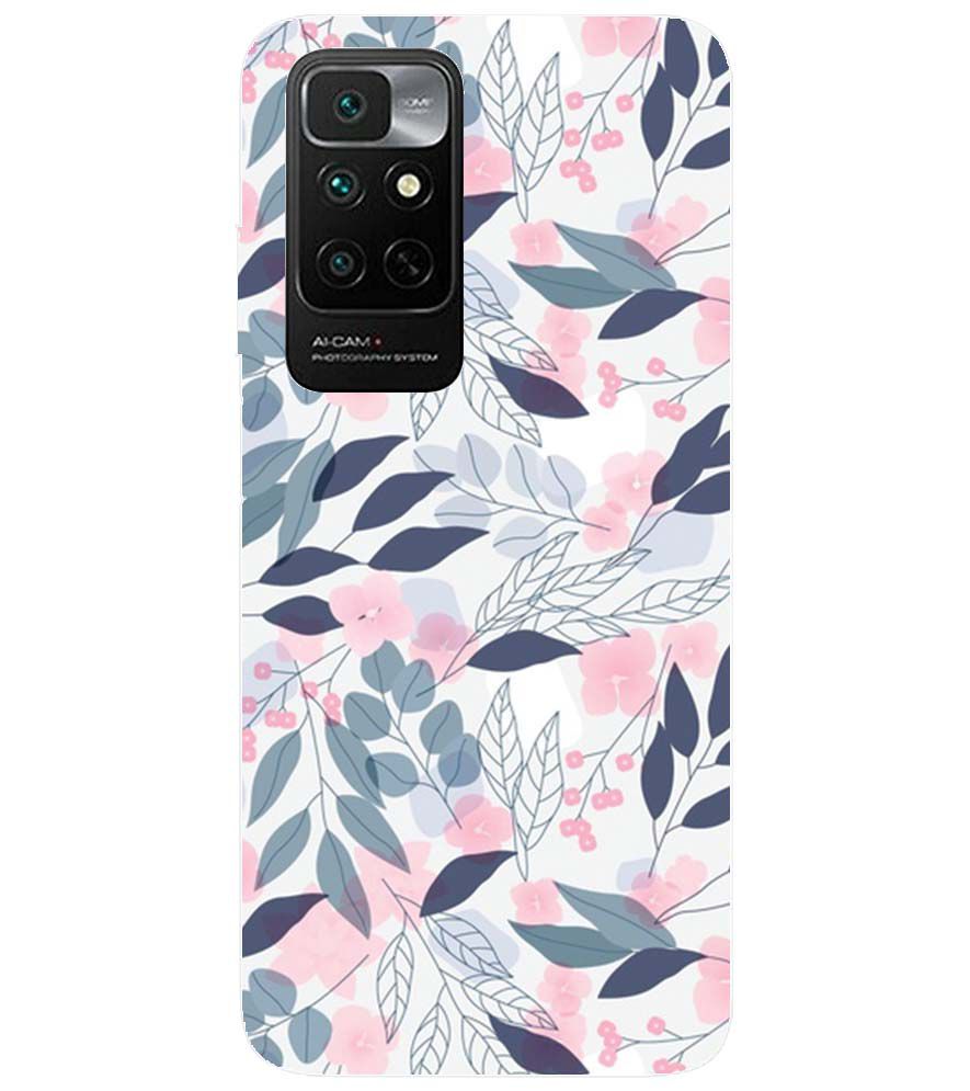 PS1333-Flowery Patterns Back Cover for Xiaomi Redmi Note 11 4G