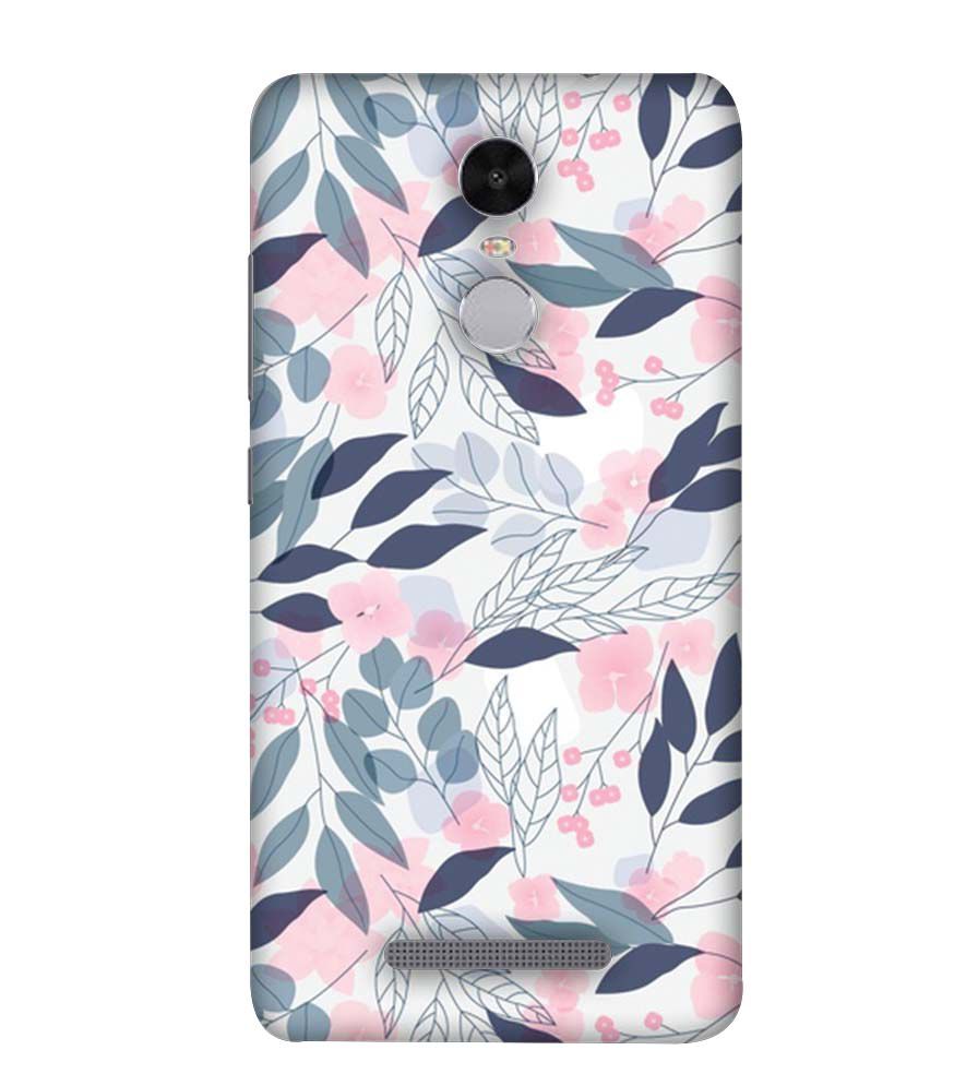 PS1333-Flowery Patterns Back Cover for Xiaomi Redmi Note 4