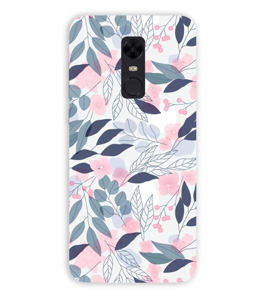 PS1333-Flowery Patterns Back Cover for Xiaomi Redmi Note 5