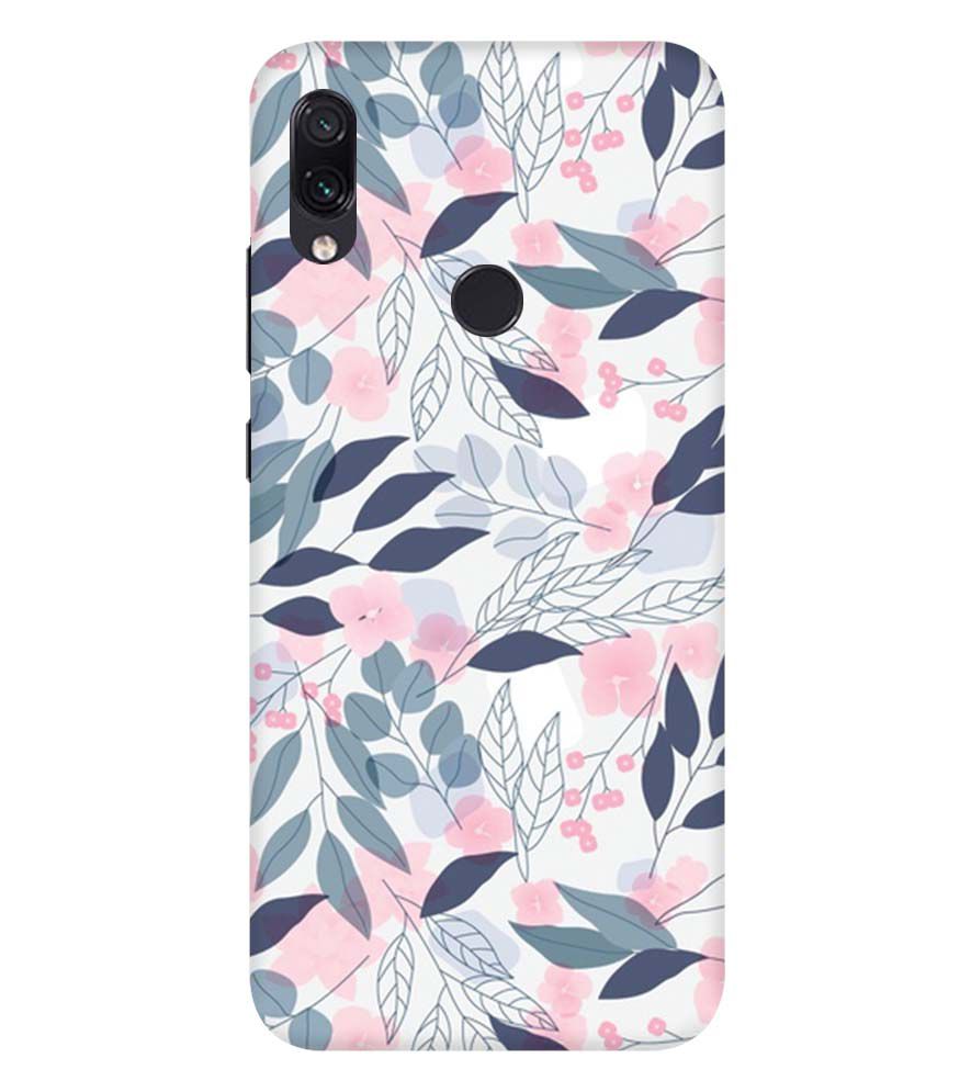 PS1333-Flowery Patterns Back Cover for Xiaomi Redmi Note 7