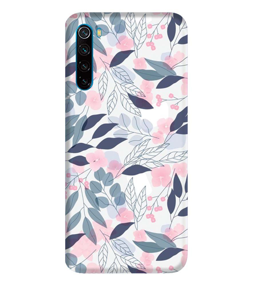 PS1333-Flowery Patterns Back Cover for Xiaomi Redmi Note 8