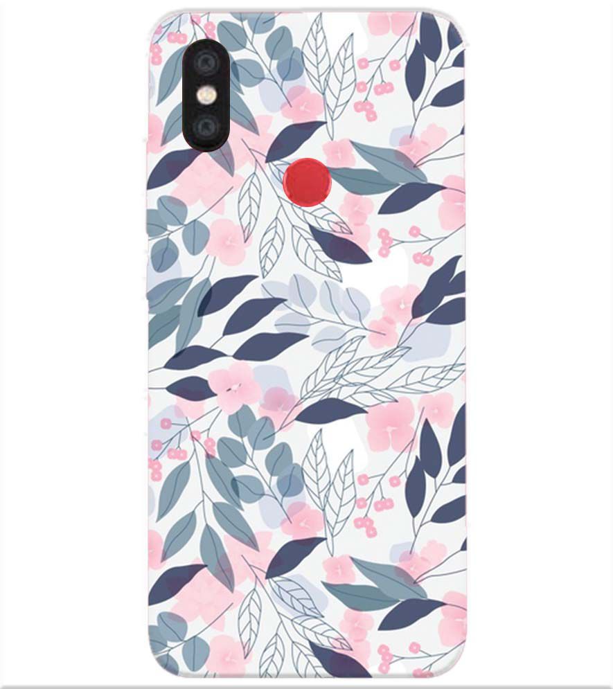 PS1333-Flowery Patterns Back Cover for Xiaomi Redmi Y2