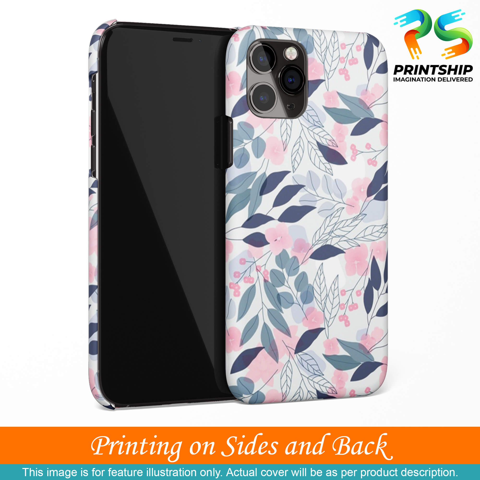 PS1333-Flowery Patterns Back Cover for Samsung Galaxy A31-Image3