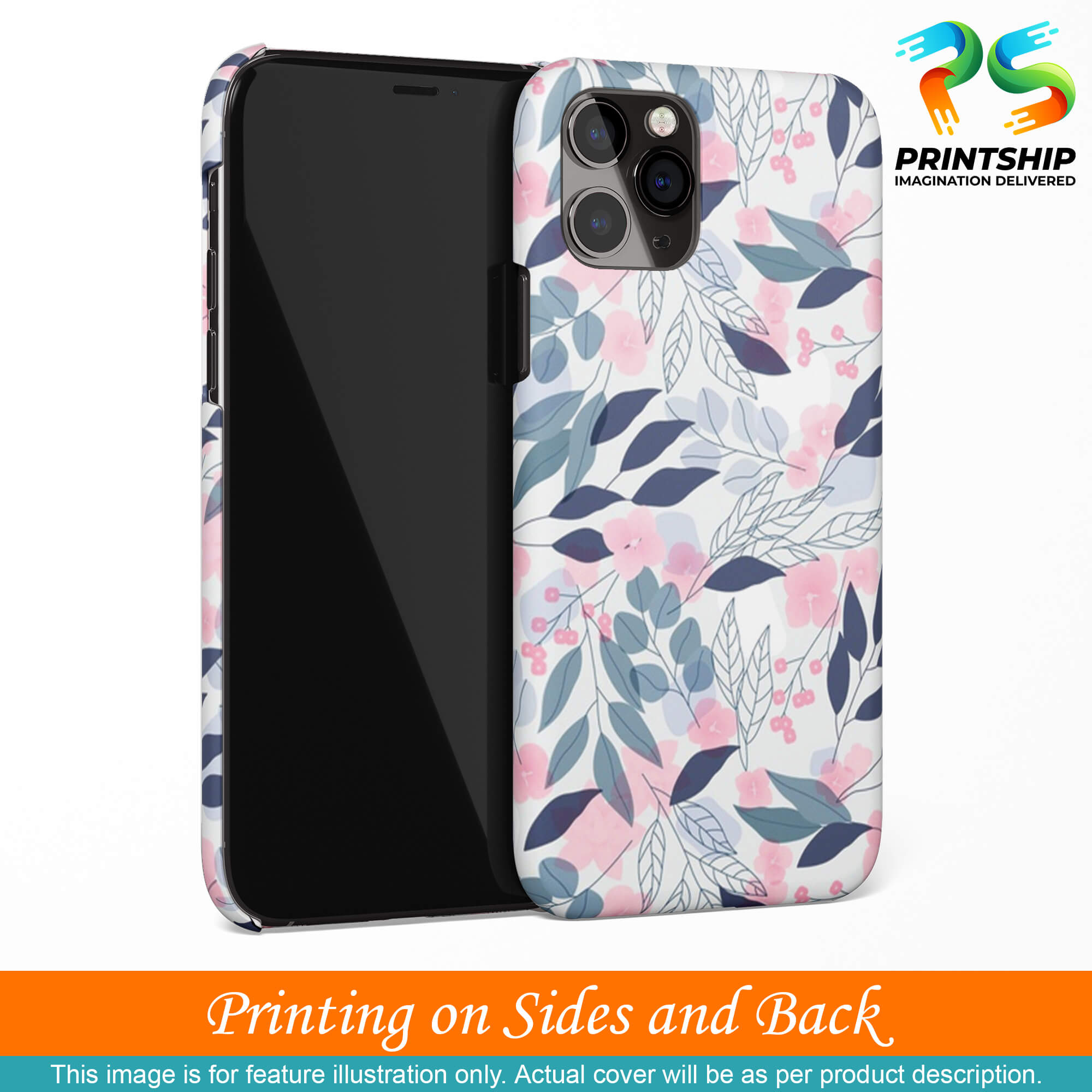 PS1333-Flowery Patterns Back Cover for Apple iPhone 7 Plus-Image3