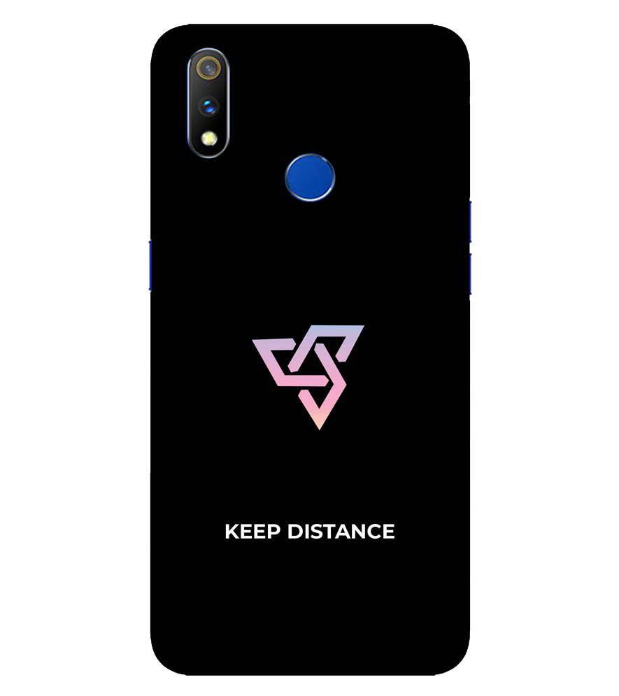 PS1334-Keep Distance Back Cover for  Realme X Lite