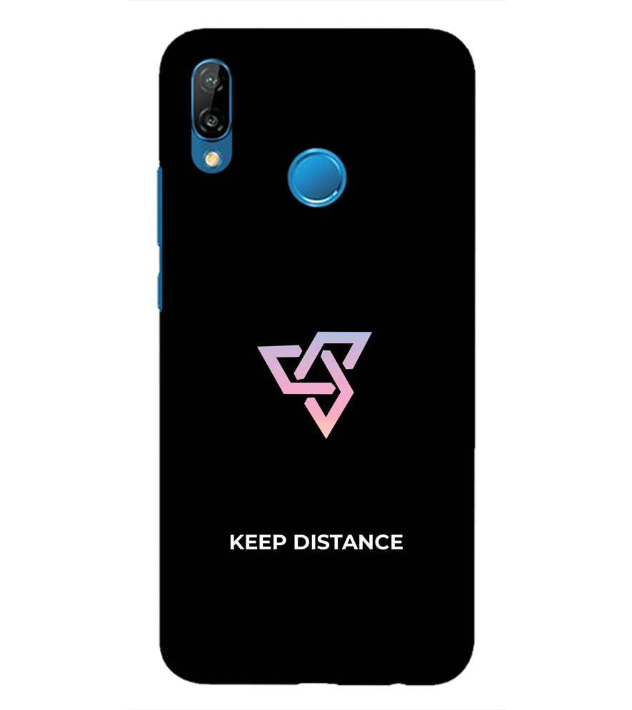 PS1334-Keep Distance Back Cover for Huawei Nova 3e