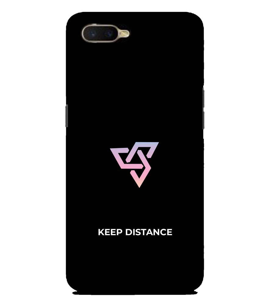 PS1334-Keep Distance Back Cover for Oppo K1