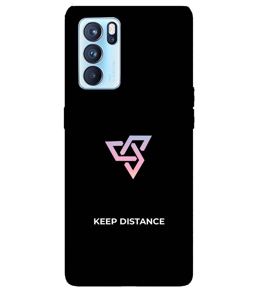 PS1334-Keep Distance Back Cover for Oppo Reno6 5G