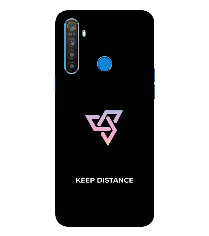 PS1334-Keep Distance Back Cover for Realme 5i