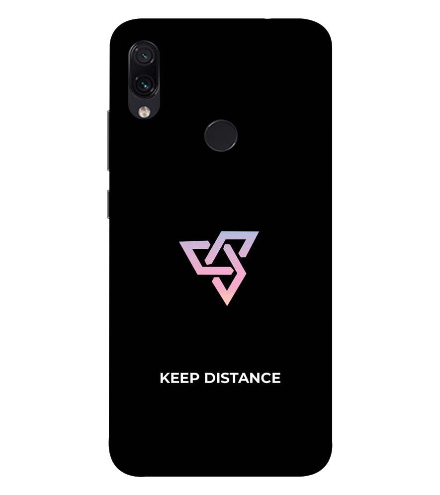 PS1334-Keep Distance Back Cover for Xiaomi Redmi 7