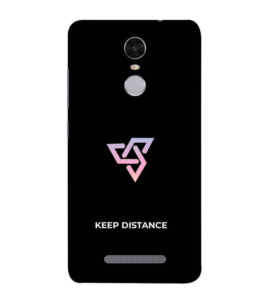 PS1334-Keep Distance Back Cover for Xiaomi Redmi Note 4