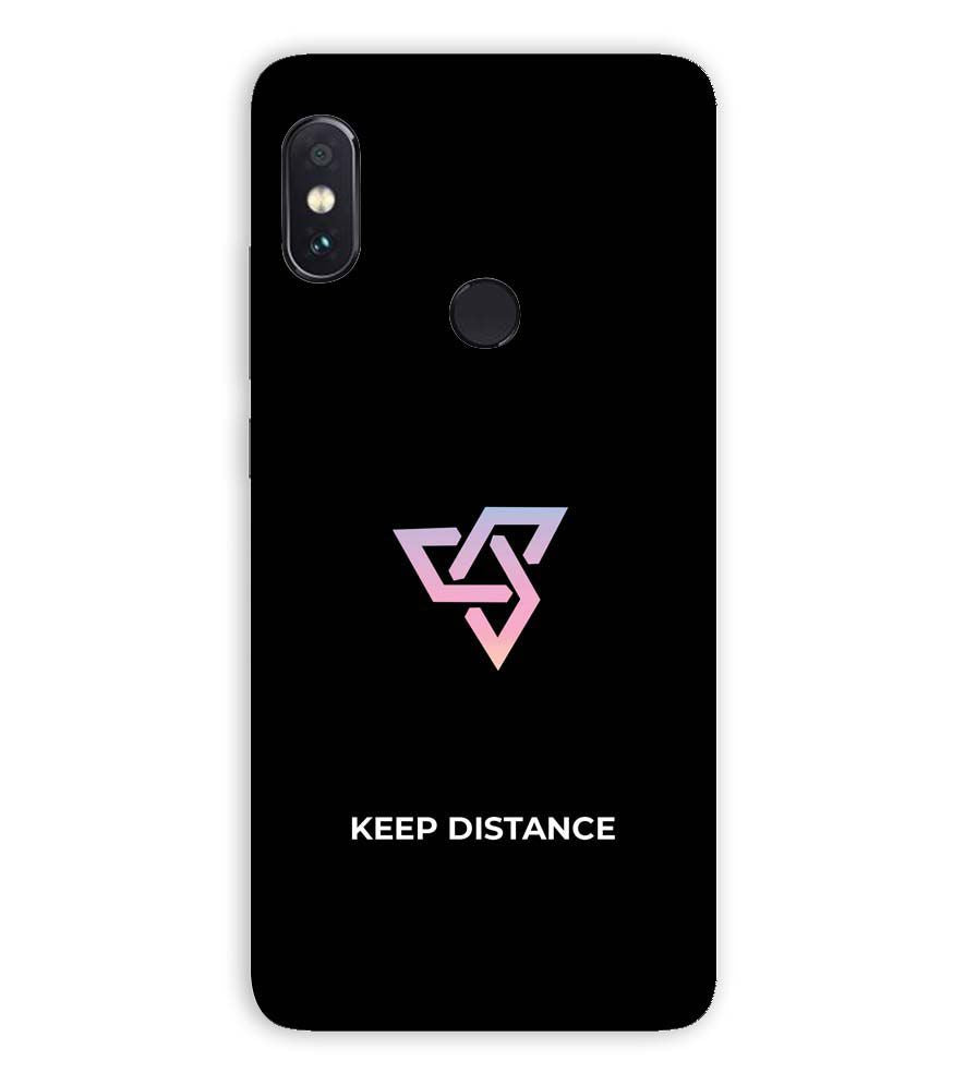 PS1334-Keep Distance Back Cover for Xiaomi Redmi Note 5 Pro